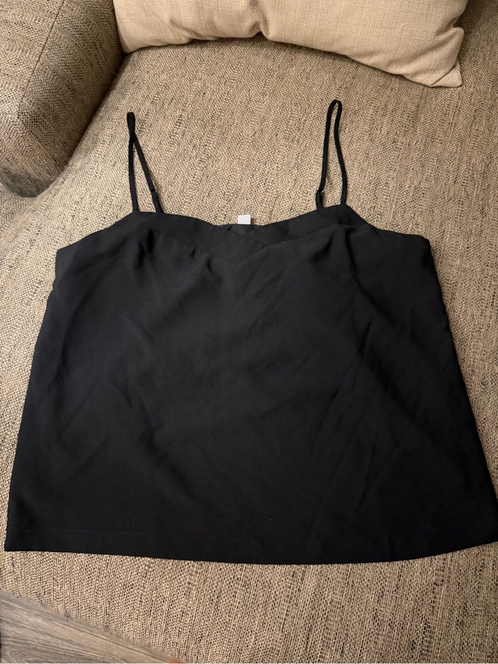 J. Crew Black Straps top